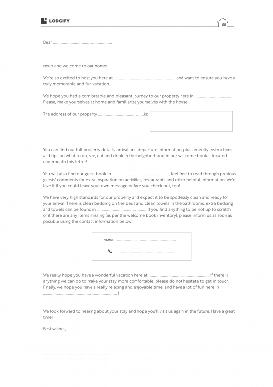 Airbnb Welcome Letter: Tips Examples and Free Template